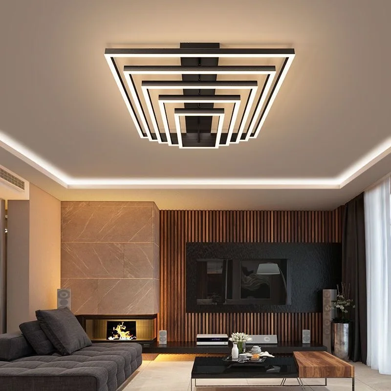 Simple modern living room ceiling light household LED room bedroom dining room light rectangular living room light