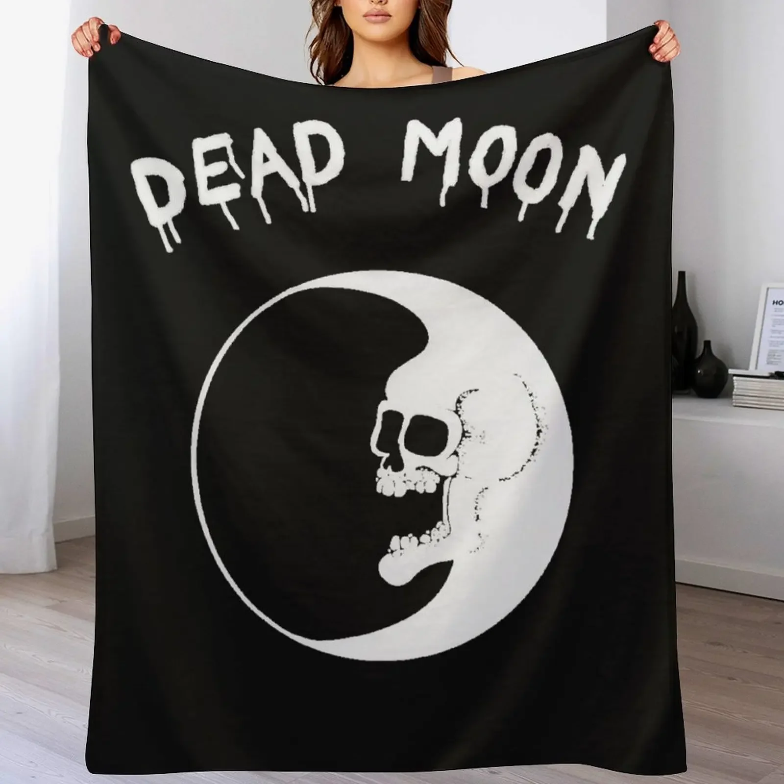 Dead Moon Throw Blanket Ultra Soft Flannel Fleece Blanket for All Seasons