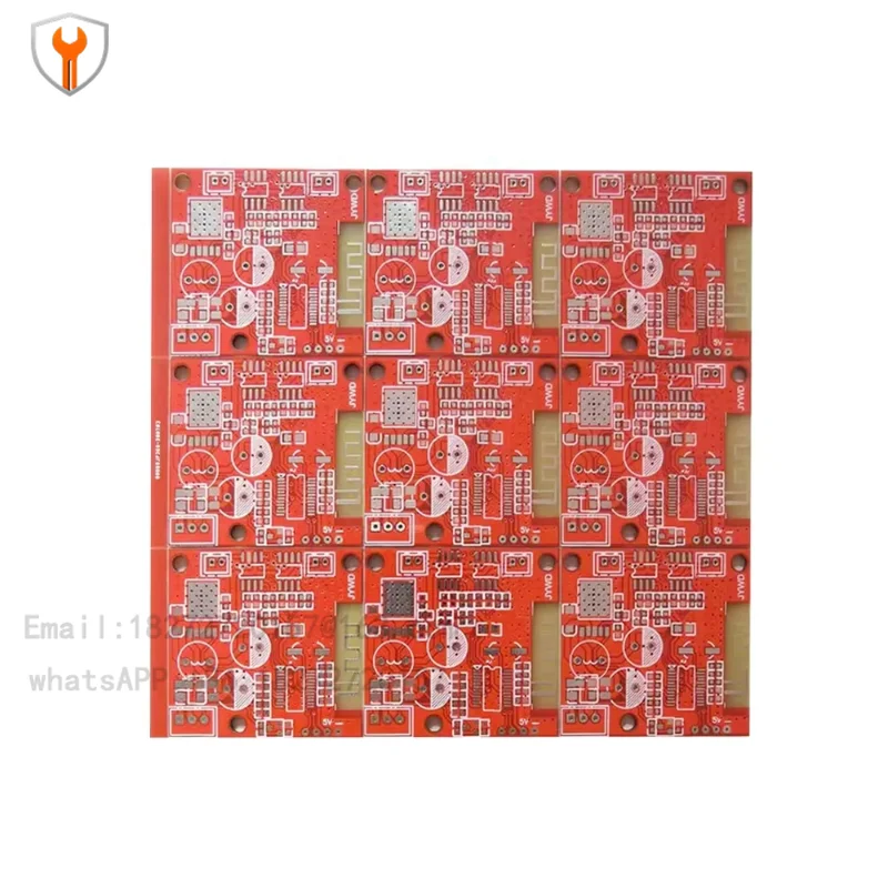 High quality red solder mask blank printed circuit board FR-4 substrate
