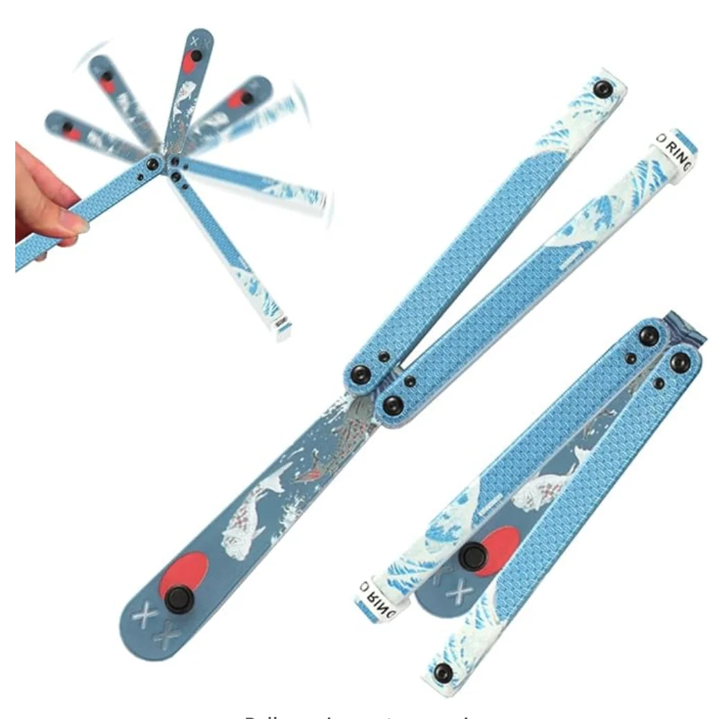 Clone Training Butterfly Knife POM Plastic Material Balisong Flipper Trainer CNC Cutting No Edge Safe Safety Training Flipping