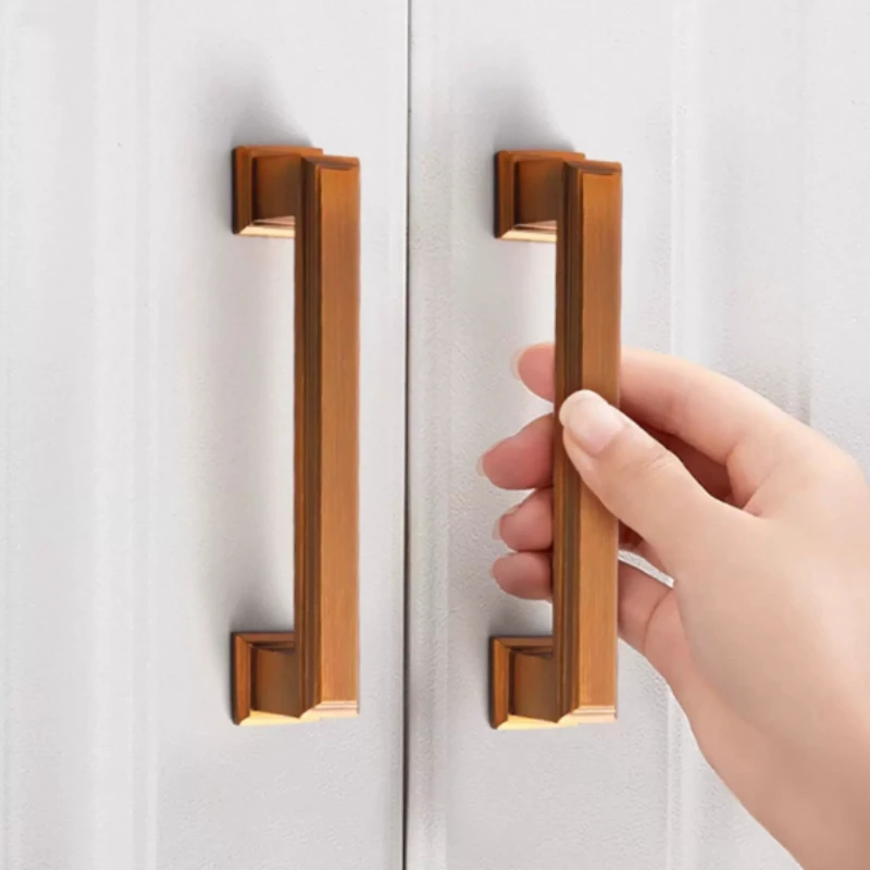 2PCS Zinc Alloy European Style Handle Cabinet/wardrobe Door Handle Bedroom Drawer Cabinet with Screws Solid Furniture Handle