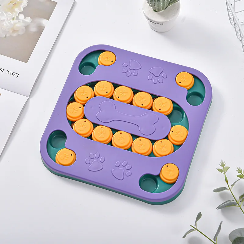 

New dog educational toy feeder anti-choking training bowl slow food bowl dog bowl dog basin pet supplies