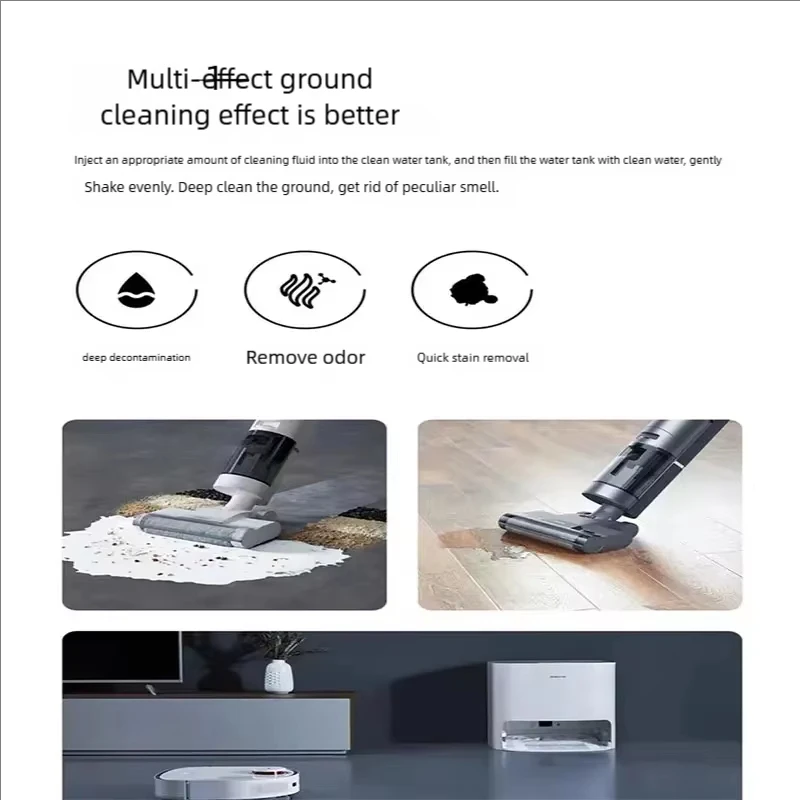 محلول تنظيف الأرضيات الأصلي عالي الكفاءة 200 مل لـ Dreame X40 Ultra X50 Ultra L10s Ultra L20 Ultra & X40 Pro Ultra Robot