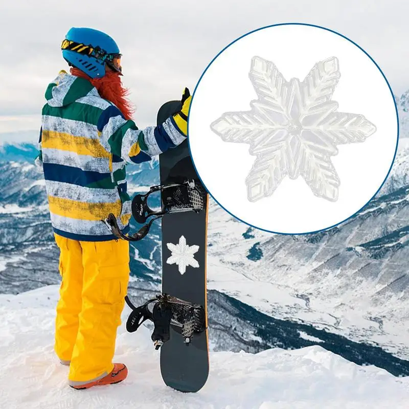 Snowboard-Stump-Pads, 3D-Aufkleber, transparente Stomp-Matte, rutschfest, 3D-erhöhtes Design, Snowboard-Stump-Pads für optimale Griffbrett