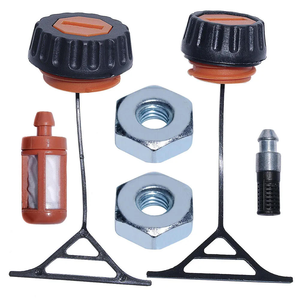 Home Yard 0000 350 0510 Chainsaw For 0000 350 0520 Garden Gas Cap Kit Black Orange Chainsaw Parts Plastic Accs