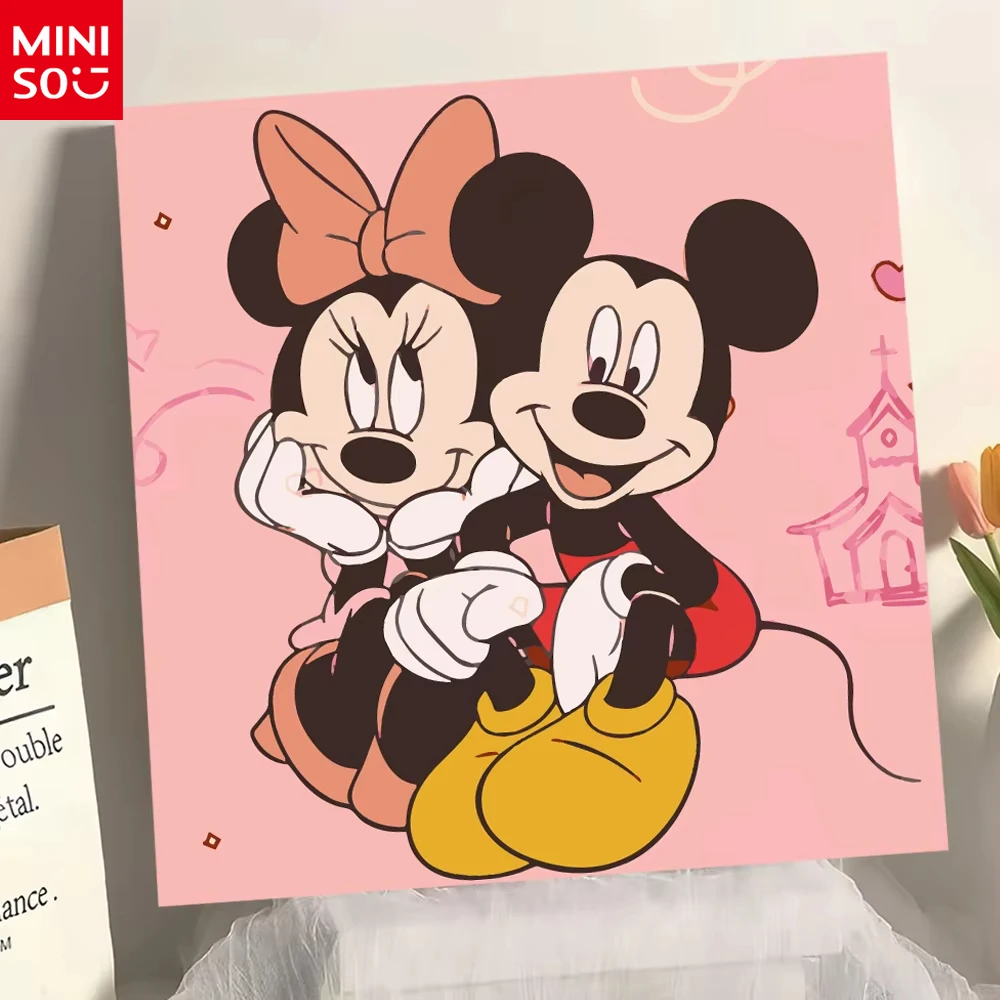 

MINISO Disney DIY акриловая краска по номерам Минни Маус креативная картина для хобби по номерам мультяшное украшение подарок ручной работы