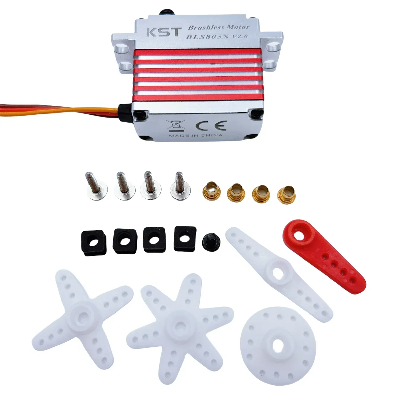 KST BLS805X HV 7.5Kgf.cm 0.039 秒全金属製高品質ブラシレステールサーボ Heli 550-700 に適しています