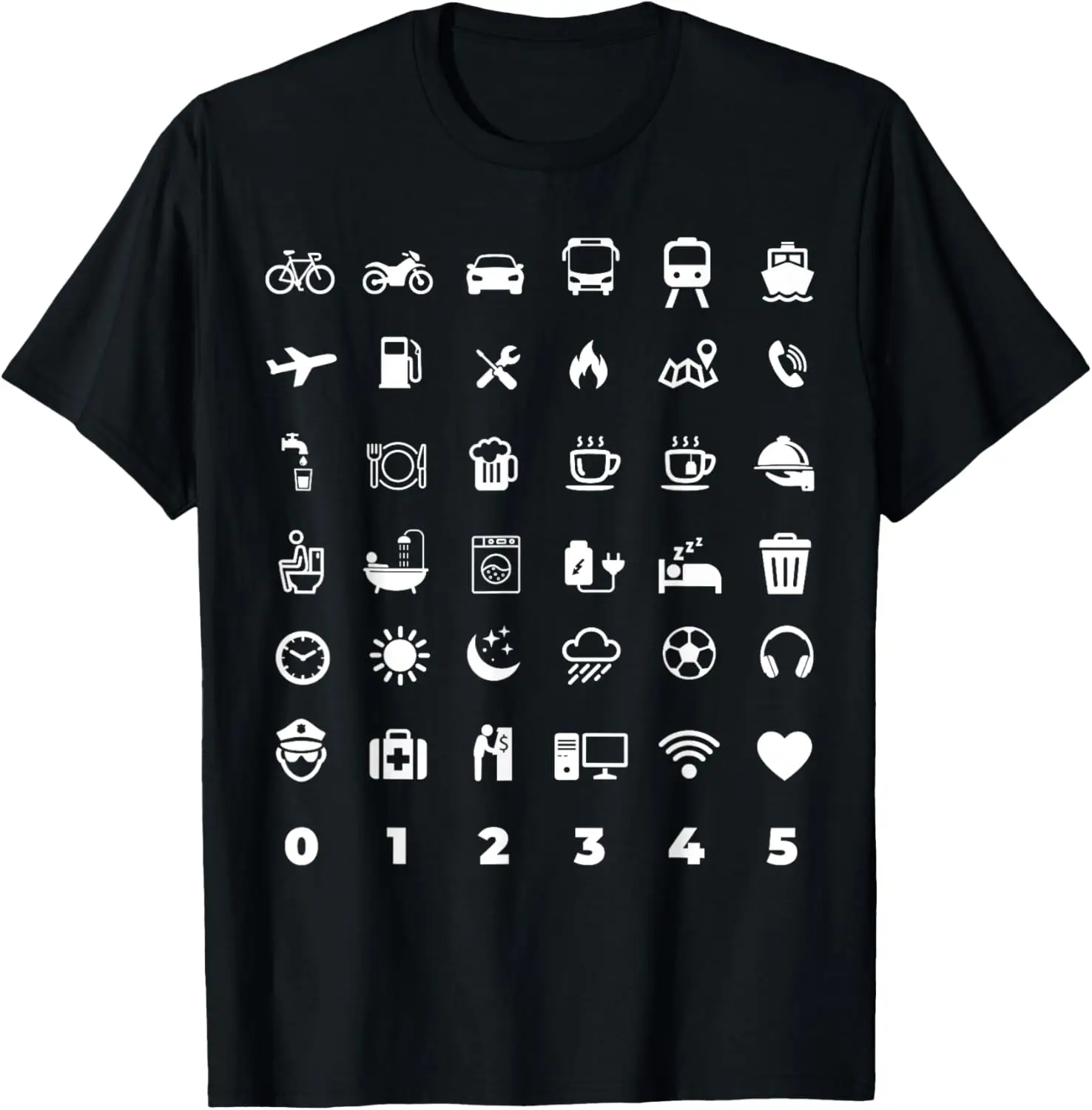 Speaks with icons Traveller Communicate In Any Country T-Shirt