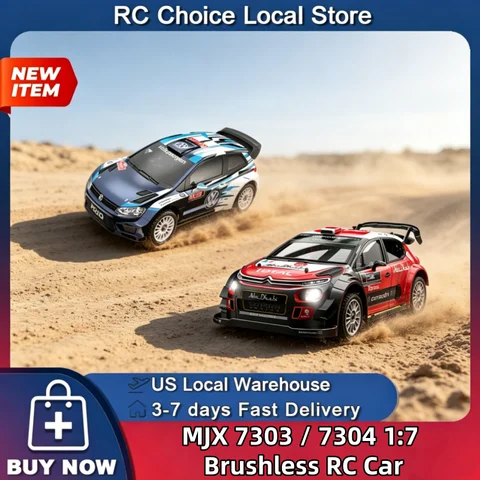 MJX Hyper GO 7303 7304 1/7 Ölçekli Büyük RC Ralli Arabası 60KM/S Sensörlü Fırçasız 4WD WRC Drift Aracı Jiroskoplu Oyuncaklar Hediyelik