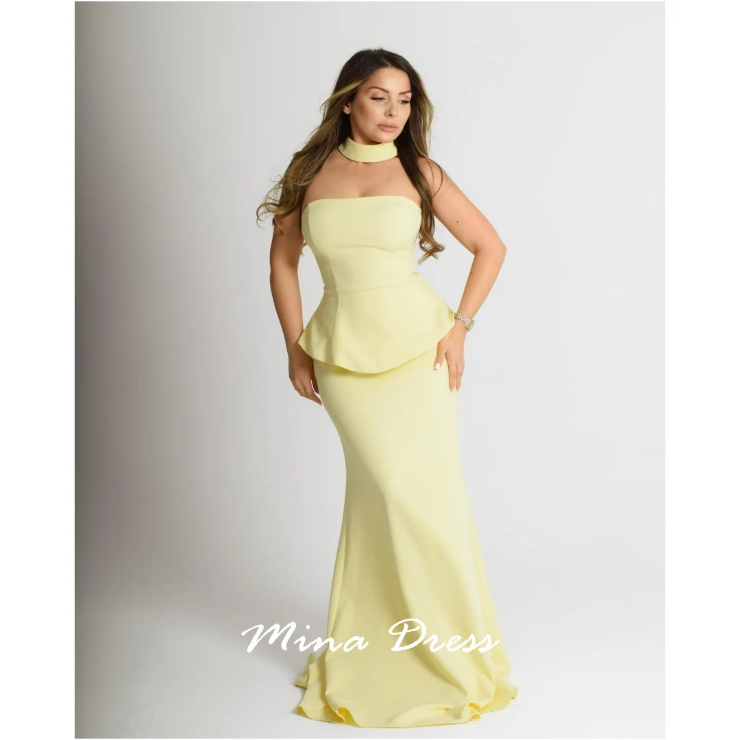

Mina Customized Tube Top Prom Dresses Luxury Women Evening Dress Sleeveless Elegant Gowns Backless Dresses for Special Events