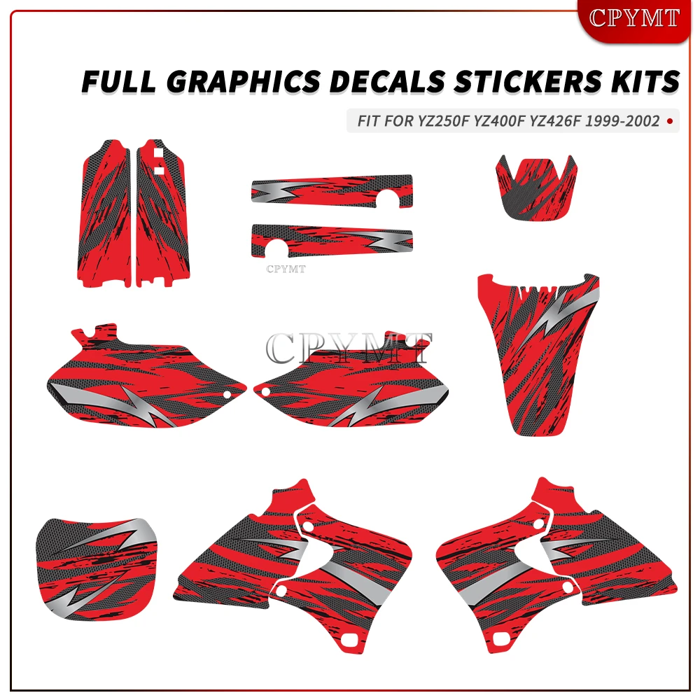 

Full Graphics Decals Stickers Motorcycle Backgrounds Fit for YZ250F YZ400F YZ426F YZF 250 YZF 400 1999 2000 2001 2002