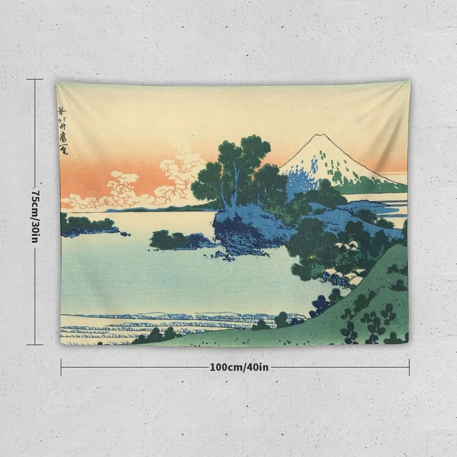 Shichiri beach in Sagami Province - Katsushika Hokusai Tapestry Room Decorator House Decorations House Decor Tapestry