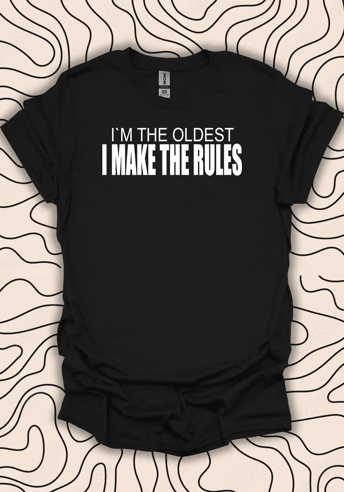 Футболка Oldest Sibling I Make the Rules Funny Family 1561 шт.