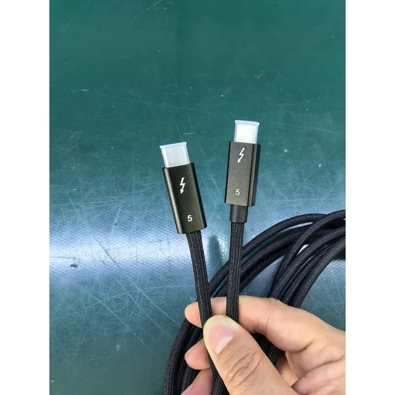 for Thunderbolt 5 Cable 2m 80Gbps Data Transfer 240W Fast Charging Dual 8K Display Output High Speed USB C to USB C Cord