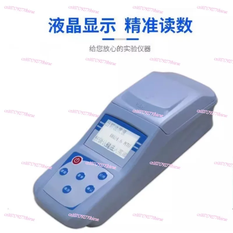 

Digital Water Turbidity Meter 0–1000 NTU, 90° Nephelometric Method ±0.1 NTU with Carrying Case for Pool Aquarium Use