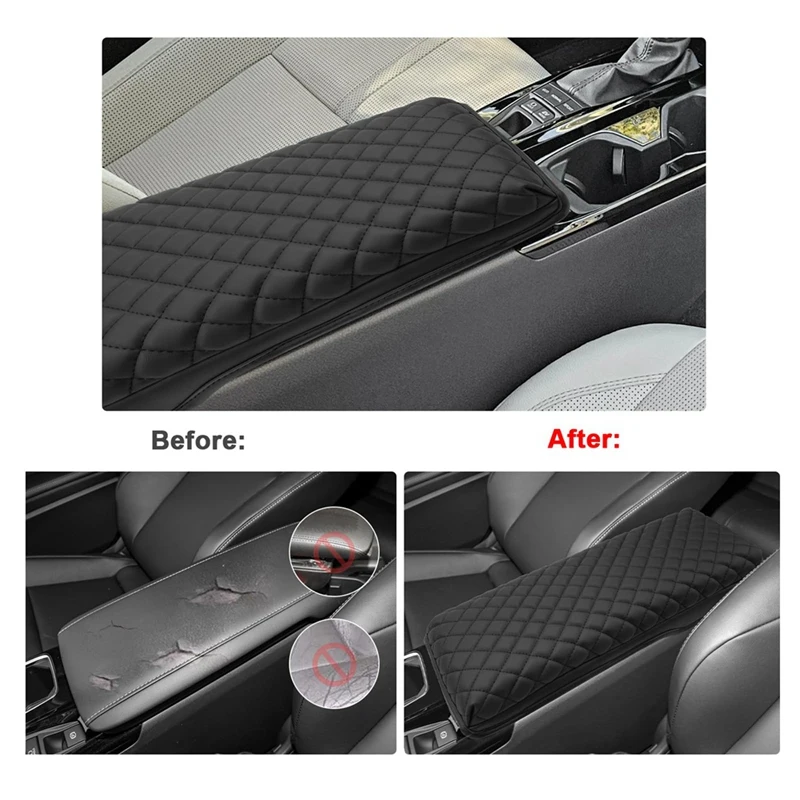 Center Console Cover For Toyota Camry 2025 Middle Console Cover Armrest Pad Accessories Rhombus Style