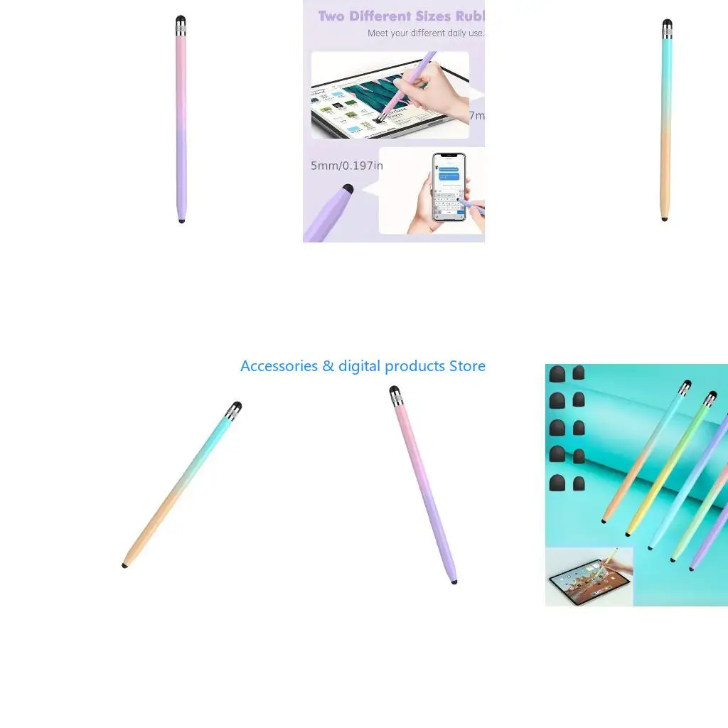 77JD Styluses Pen for Touchable Screen 2 in 1 High Sensitivity Universal Pen