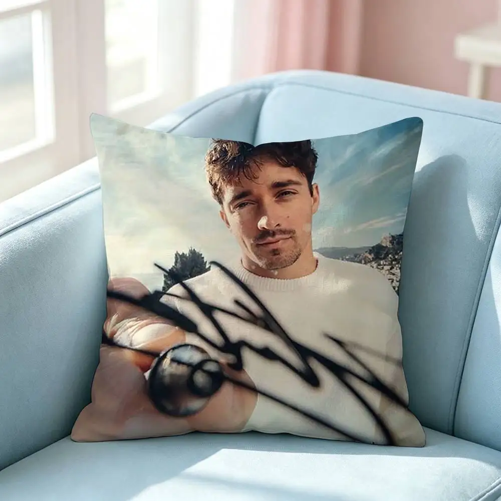 Racer Le Petit Prince Leclerc Pillow Case Square Double-Sided Sofa Cushion Cover Bedroom Bedside Pillow