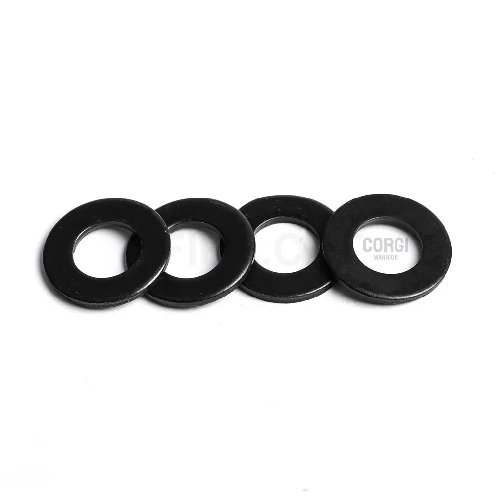 Pieces 260-900 Black Carbon Steel and 304 Stainless Steel Flat Washers Assortment Kit M2 M2.5 M3 M4 M5 M6 M8 M10 M12 for Screws