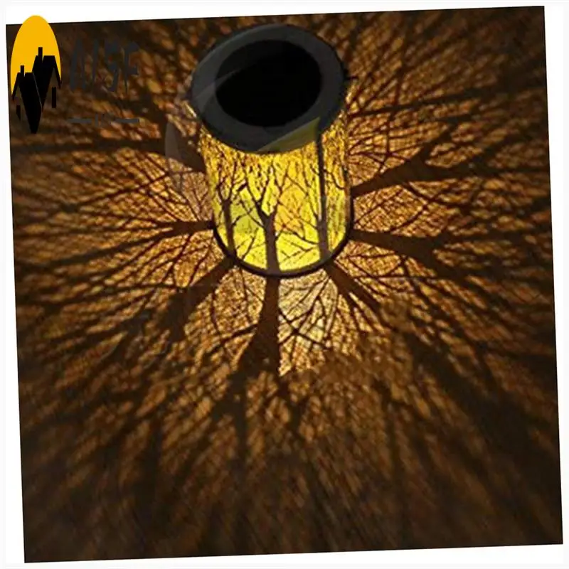 

A15F-Solar Hollow Light Железный узор Проекционный светильник Открытый двор Сад Декоративный ландшафтный светильник