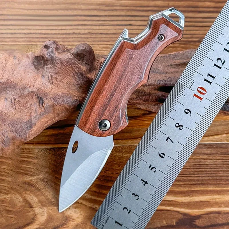 New EDC Folding Knife Outdoor Camping Tactical Hunting Knife Portable Pocket Blade Sharp and Durable with Bottle Opener