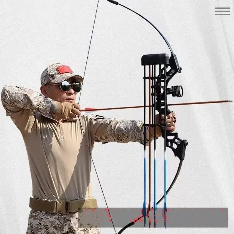 Fitness Bow And Arrow,50 Lbs Left And Right Hand Archery Reverse Bow Outdoor High-precision Traditional Bow And Arrow Outdoor