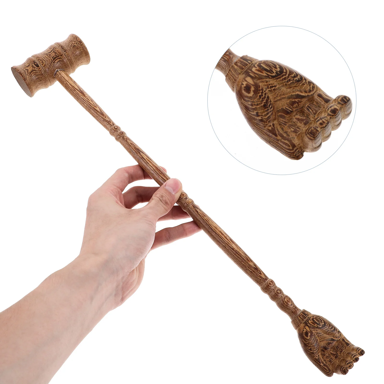 Asa de frango madeira volta massageador martelo ergonômico durável ferramenta de massagem de corpo inteiro para pescoço ombro perna pé portátil