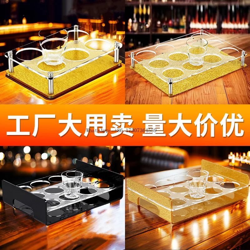 

Акриловый подстаканник-бар KTV, восьмиугольный для специального пива, 6 отверстий, 9 отверстий, 12 отверстий, пуля, реклама