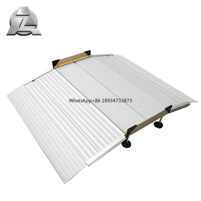 ZJD-RM70 small bridge aluminum threshold ramps loading portable disabled wheelchair ramps rampa aluminio