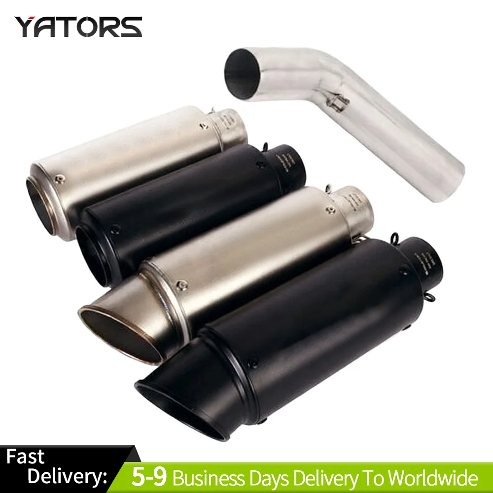 For Suzuki GSXR 600 750 2006-2007 Exhaust Tips Muffler Mid Pipe Slip on System Exhaust Systems Exhausts Pipes