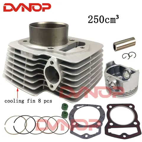 오토바이 실린더 키트 CB250 CB 250 CBB250 250cc 69mm 오프로드 먼지 자전거 KAYO CQR 엔진 예비 부품, 모터사이클 수리, 카요