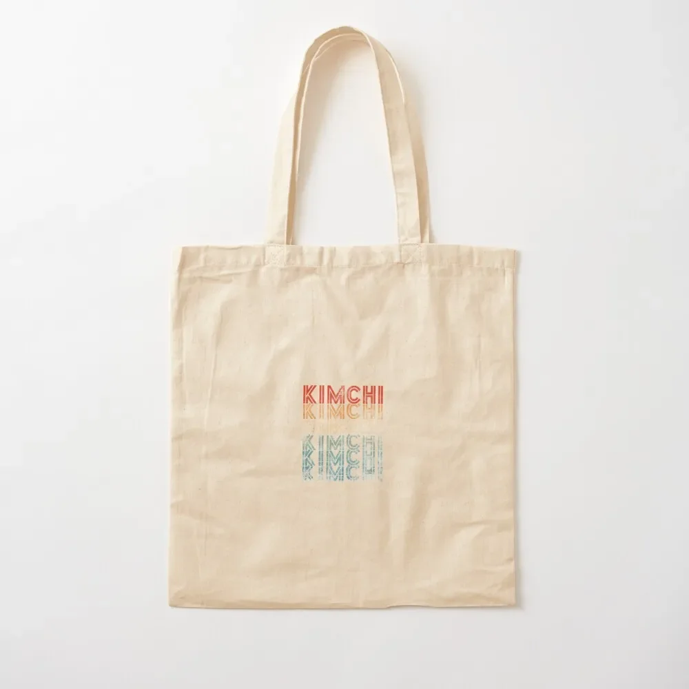 

I Love Kimchi Korean Food Vintage T Tote Bag free delivery bags Canvas bag personalized tote bag