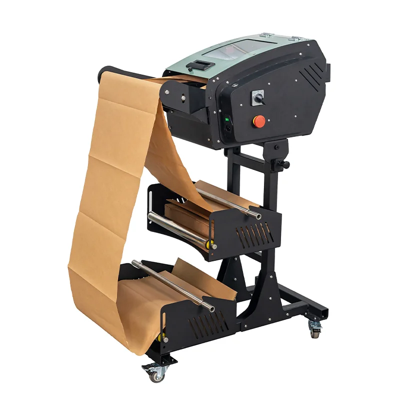 رائجة البيع NP-EC380 صديقة للبيئة كرافت ورقة وسادة ماكينة تعبئة الفراغ حل التعبئة والتغليف تقليل التعبئة والتغليف البلاستيكية