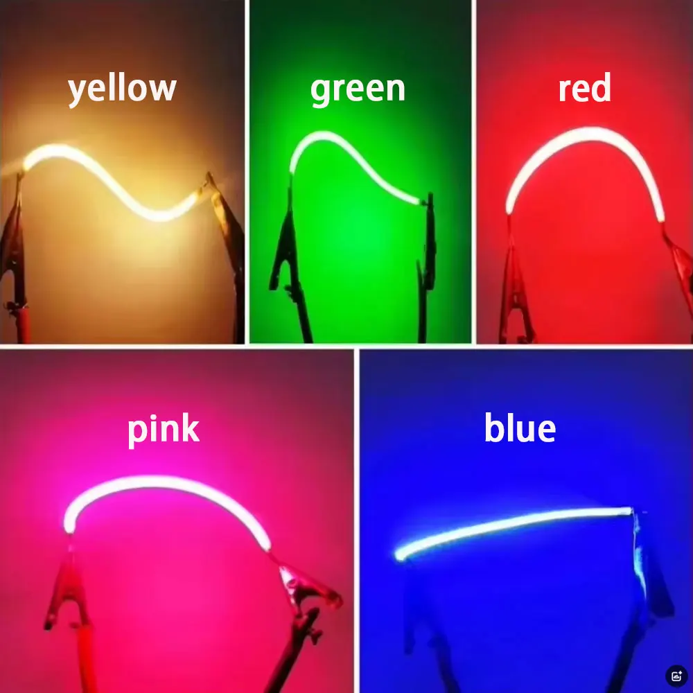 Led Soft Filament Edison Bulb DC3V 38 80 130 255 300mm  DIY LED Diodes Flexible Filament Christmas Decorative Lamp Lighting