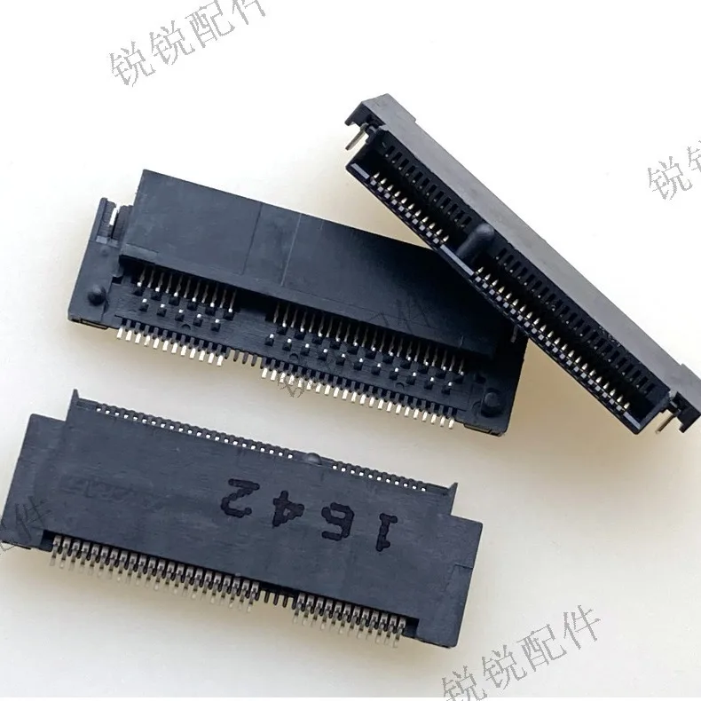 For sinking plate E KEY connector NGFF slot 67P interface female seat M.2 SSD hard disk socket 11P + 12P