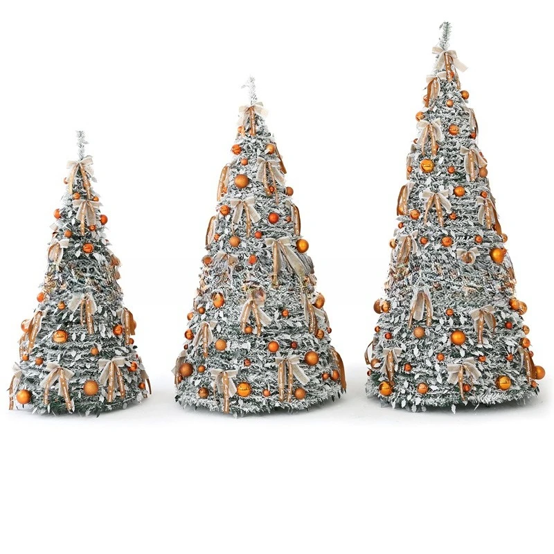 

Household Christmas tree foldable retractable shopping mall outdoor Christmas decoration ornament