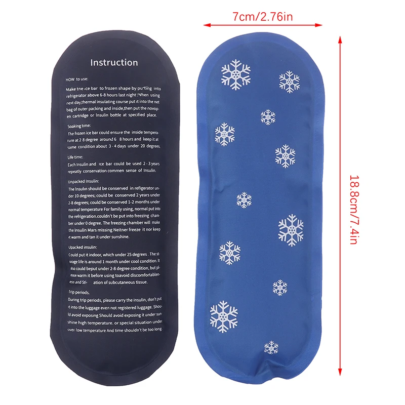 Reusable Insulin Cooler Bag Medical Gel Ice Pack Portable Ice Wrap Nylon Ice Bag Muscle Aches First Aid Relief Pain Ice Pack