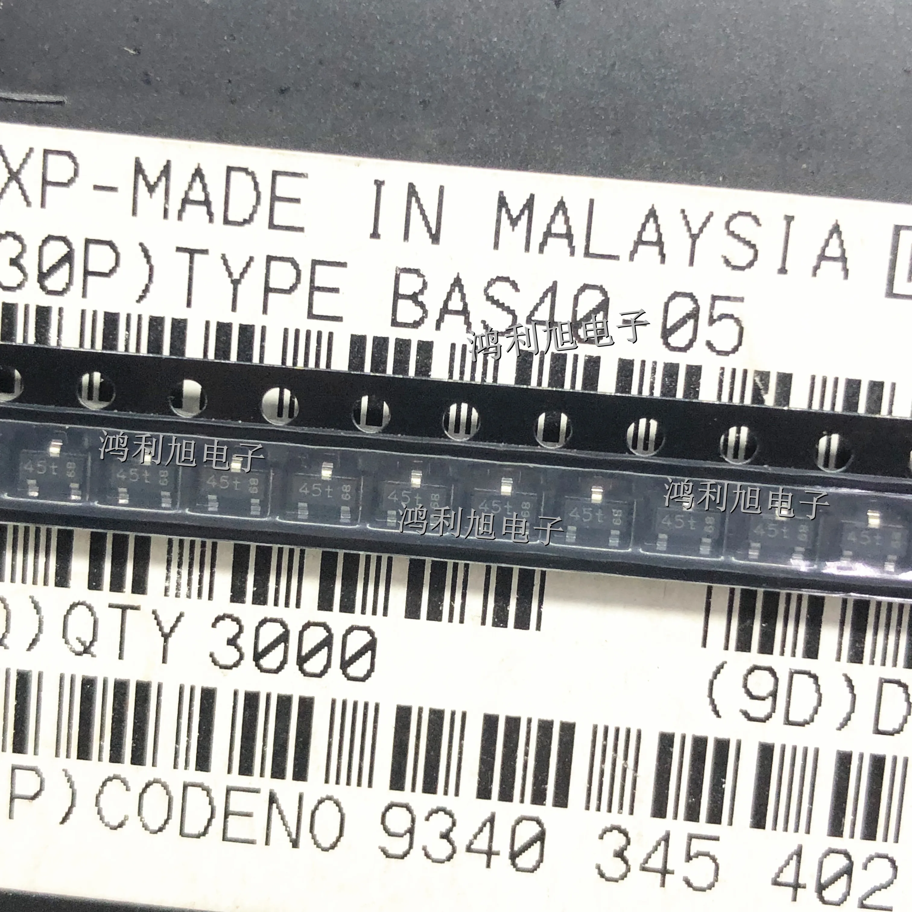 100PCS/Lot BAS40-05,215 BAS40-05 MAEKING: 45t Diode Schottky 0.12A 3-Pin SOT-23 T/R