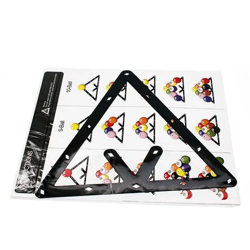

Professional Billiard Accessory 6pcs/bag 2-1/4" Magic Rack Sheet Triangle Rack Sheet Suitable for 8 ball 9 Ball 10 Ball