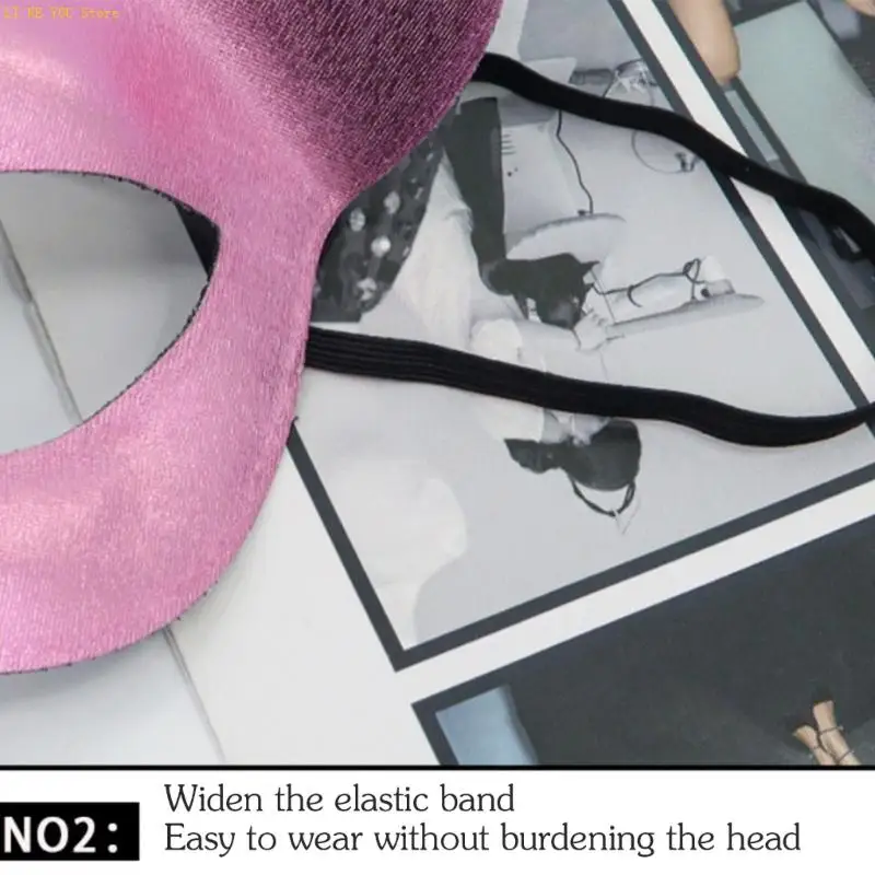 W3JE Friendly Plastic Half Face Animal Mask Costume Accessory For Halloween Cosplay Reusable Party Props