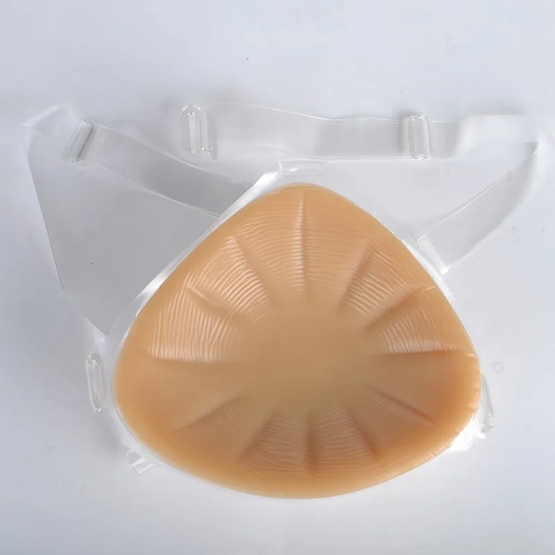  جديد حزام واحد مثلث سيليكون شكل الثدي بعد الجراحة الاصطناعية واقعية وهمية الصدر محسن استئصال الثدي يمكن ارتداؤها الراحة #4
