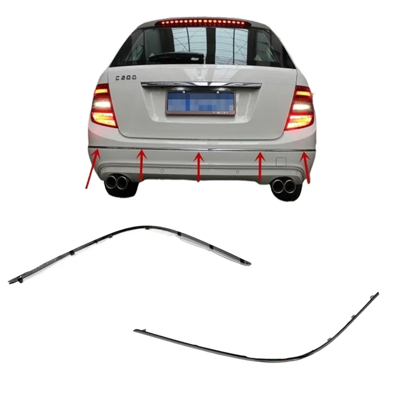 

Rear Left/ Right/ Center Bumper Molding Trim for Mercedes-Benz W204 C200 C260 C280 C300 Wagon Version 2011-2014