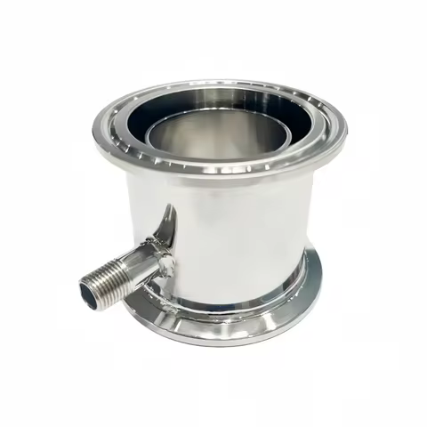 2" (51mm)Flange64mm Rectification Module With 1/8" Or 1/4" Male Thread For Homebrew Distillation Rectification Accessories SS304