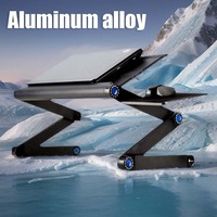 Aluminum Alloy Portable Adjustable Folding Computer Desk Laptop Stand for TV bed PC Laptop Table Stand Multifunctional Lapdesk