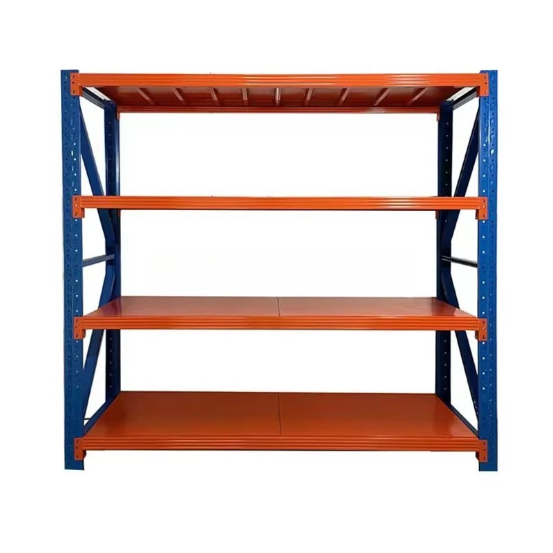 Heavy Duty Shelving 4 Tier Industrial Selective Warehouse Metal Rack Storage Shelf