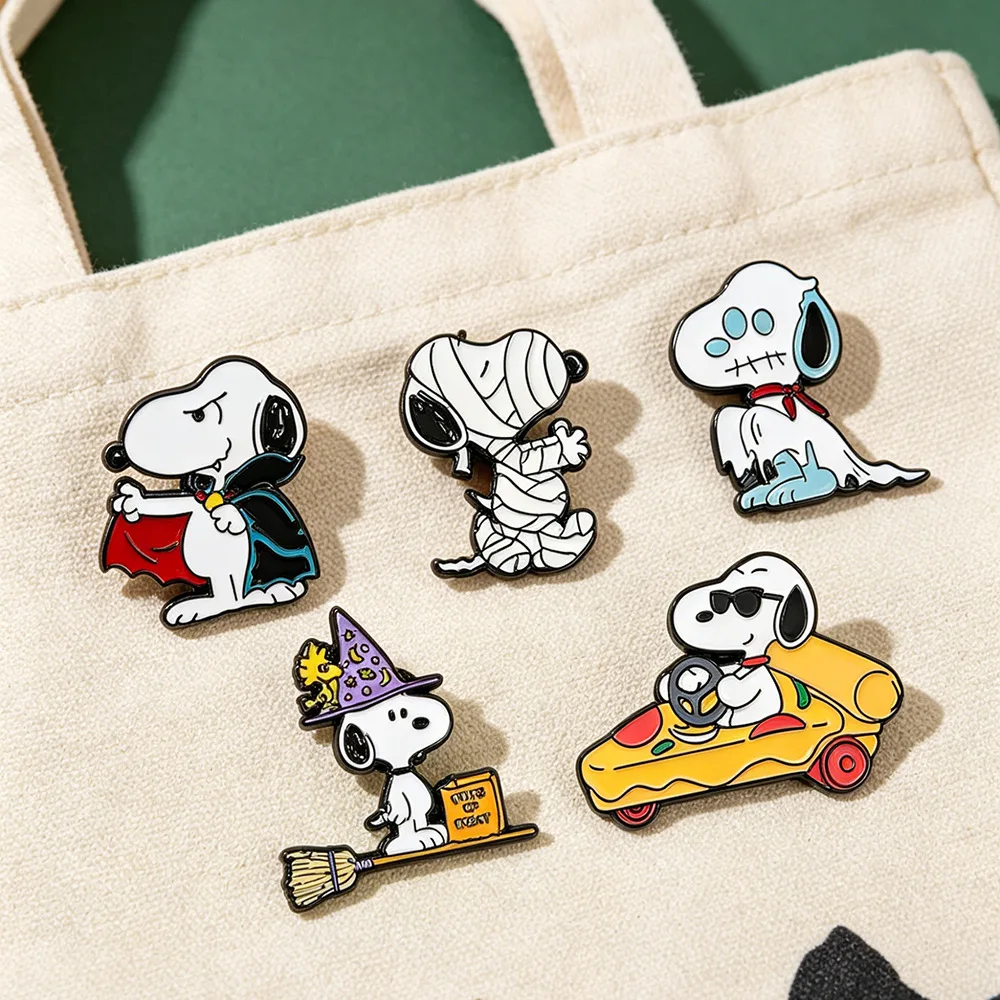 Cartoon Dog Enamel Brooch Pin Alloy Badge Decor for Bags Hats Clothes Collectible Accessory Ideal for Party & Festival Gift