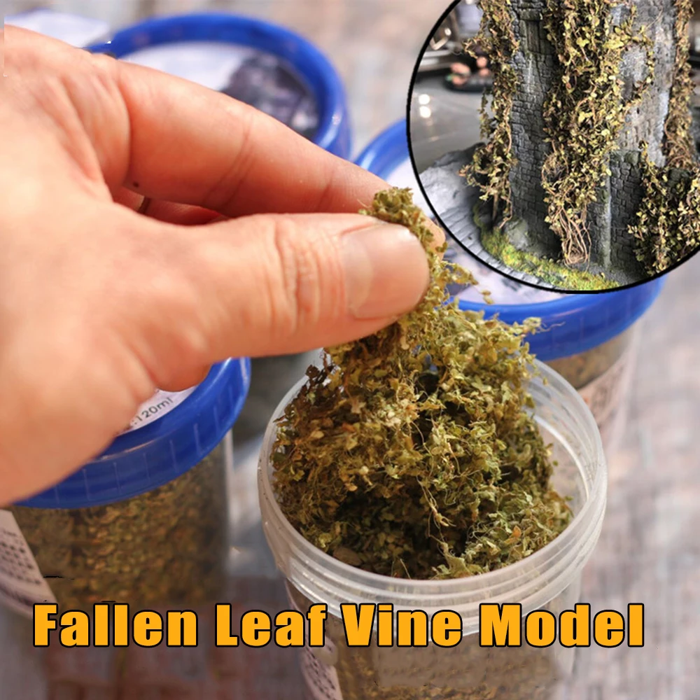 

Simulation Fallen Leaf Vine Model Tree Powder Cluster Scene For DIY Military Wargame/Sandtable/Railway/Garden Diorama Kit