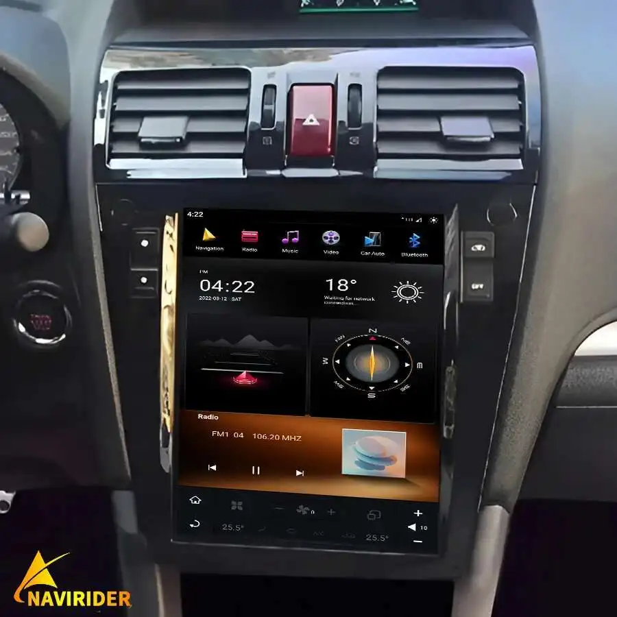 Vertical IPS Screen Car Radio For Subaru Forester XV WRX 2012-2015 Stereo GPS Carplay Android 14 Car Multimedia Video Player