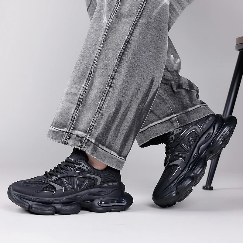 

Мужская дышащая повседневная спортивная обувь – это модно, легкая и удобная для всех сезонов. Обувь на толстой подошве.