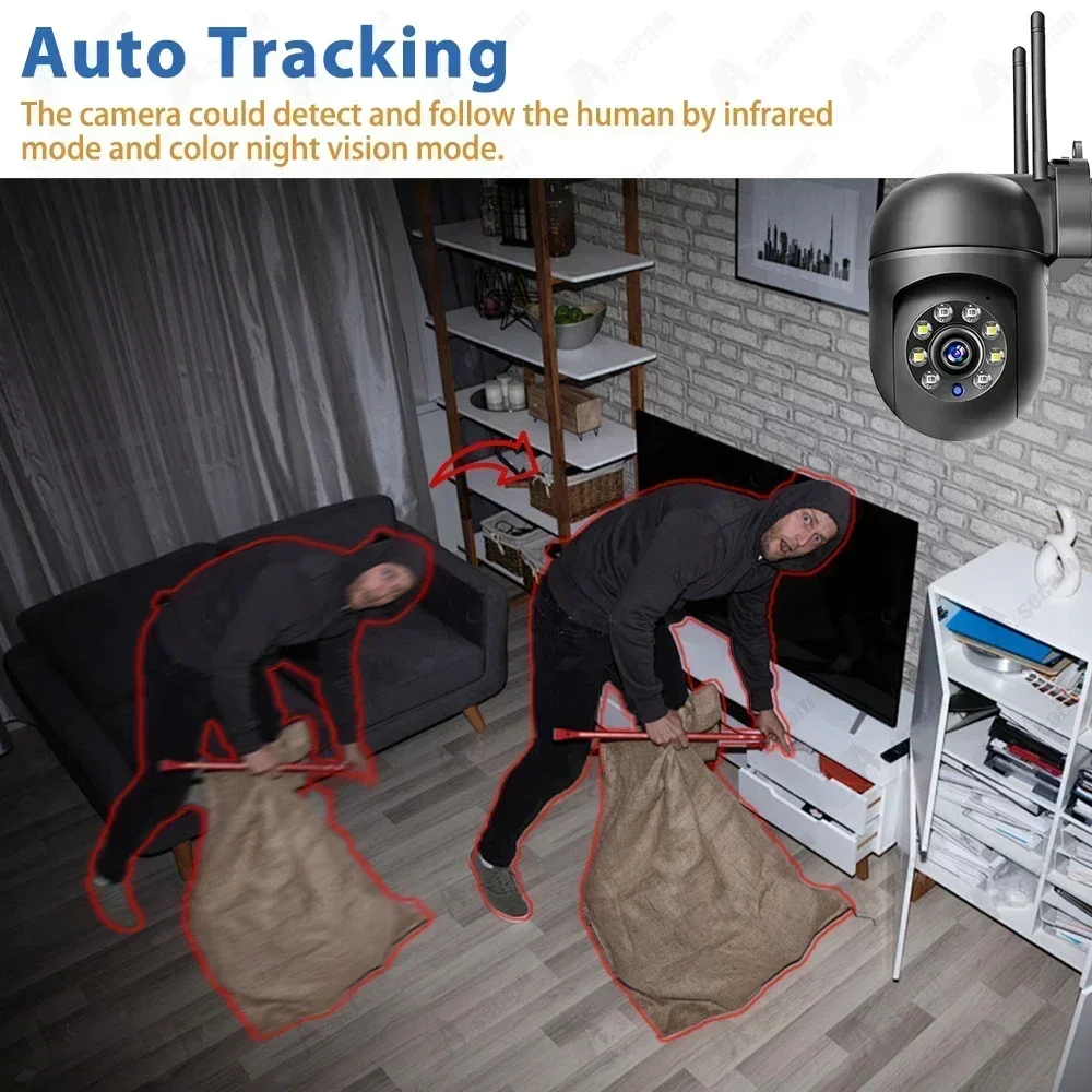 Mini Compact indoor plug-in slimme beveiliging Wifi-camera 5MP HD Camera nachtzicht bewegingsdetectie, tweewegaudio, eenvoudige installatie,